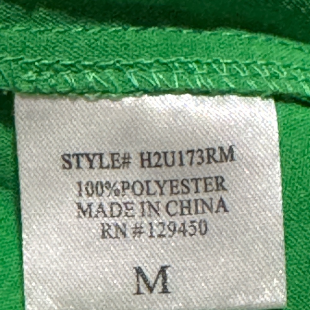 Fred David Green Wrap Blouse With Button Detail S… - image 4